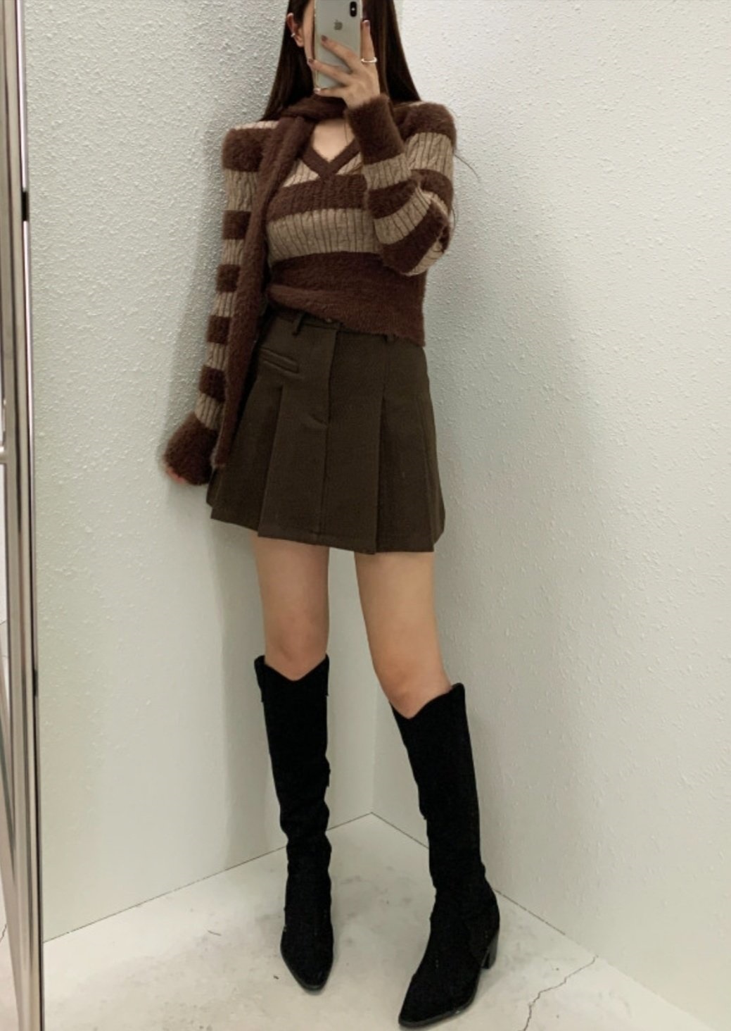メルトンタッチプリーツミニスカート | 詳細画像15