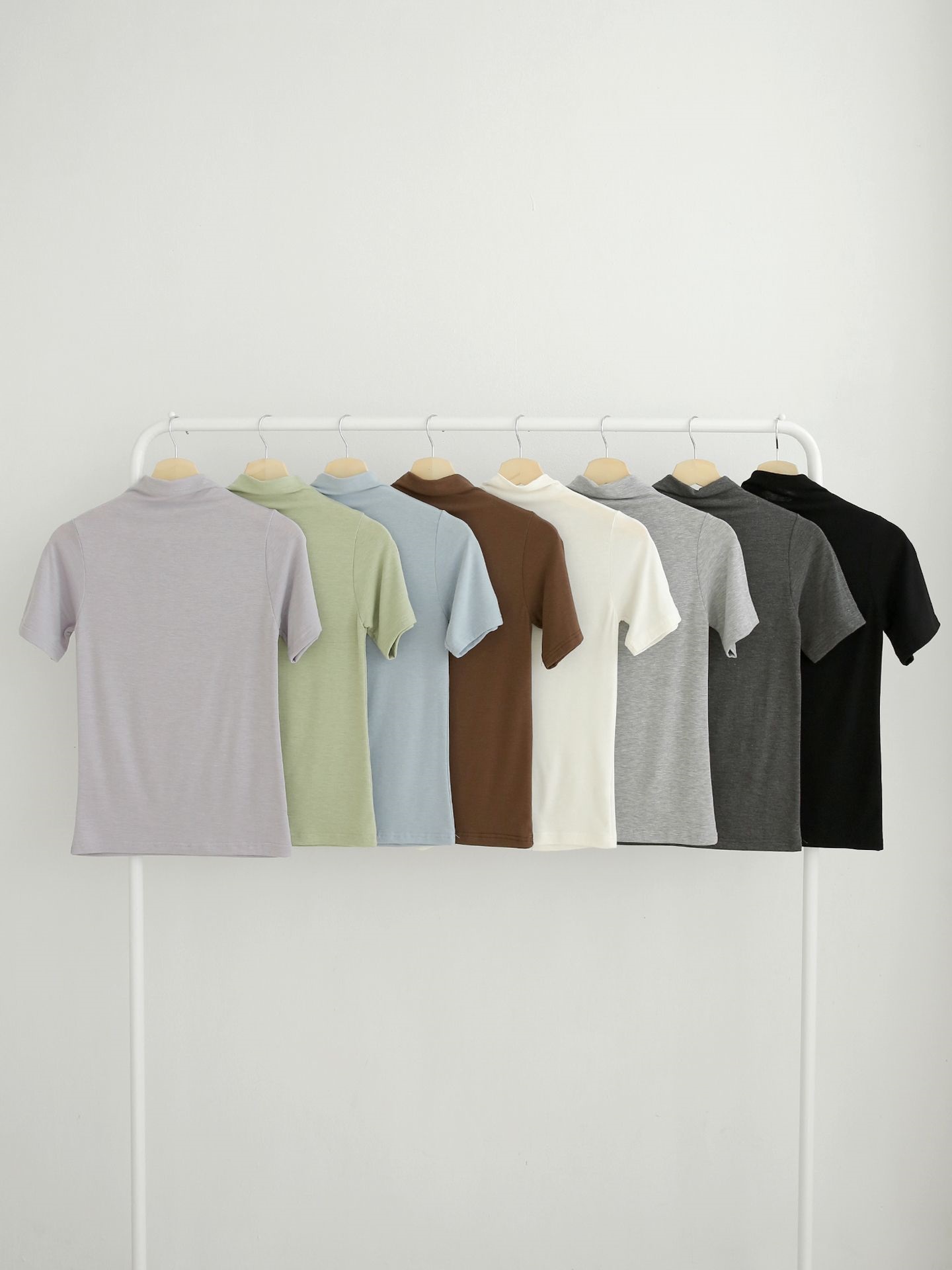 裏起毛モックネック半袖Tシャツ | 詳細画像21