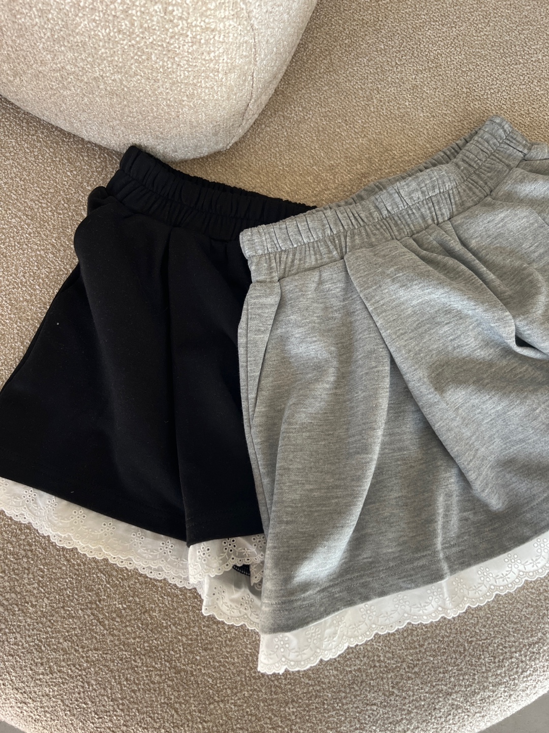 レースヘムタックスウェットショートパンツ | 詳細画像2