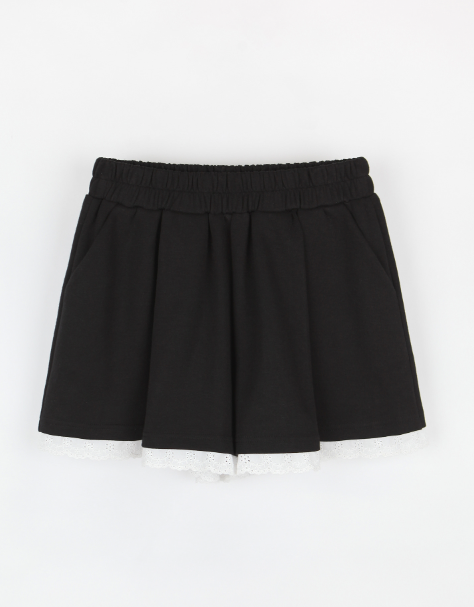 レースヘムタックスウェットショートパンツ | 詳細画像11