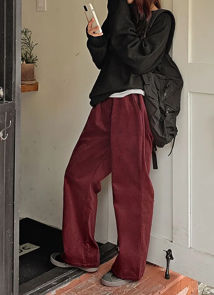 イージーコーデュロイワイドパンツ | hotping | 詳細画像1