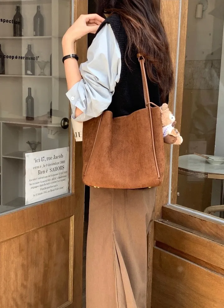 2WAYスエード調パイピングバッグ | 詳細画像1