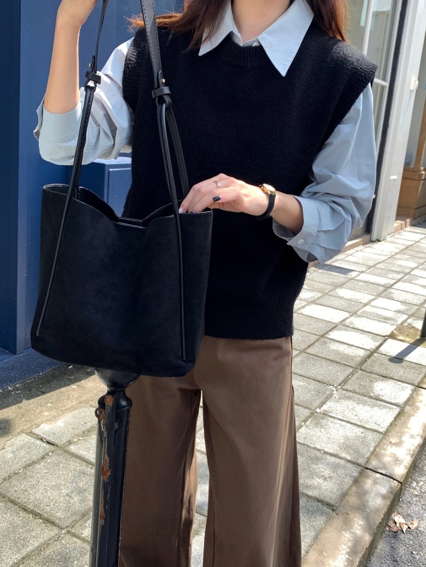 2WAYスエード調パイピングバッグ | 詳細画像9