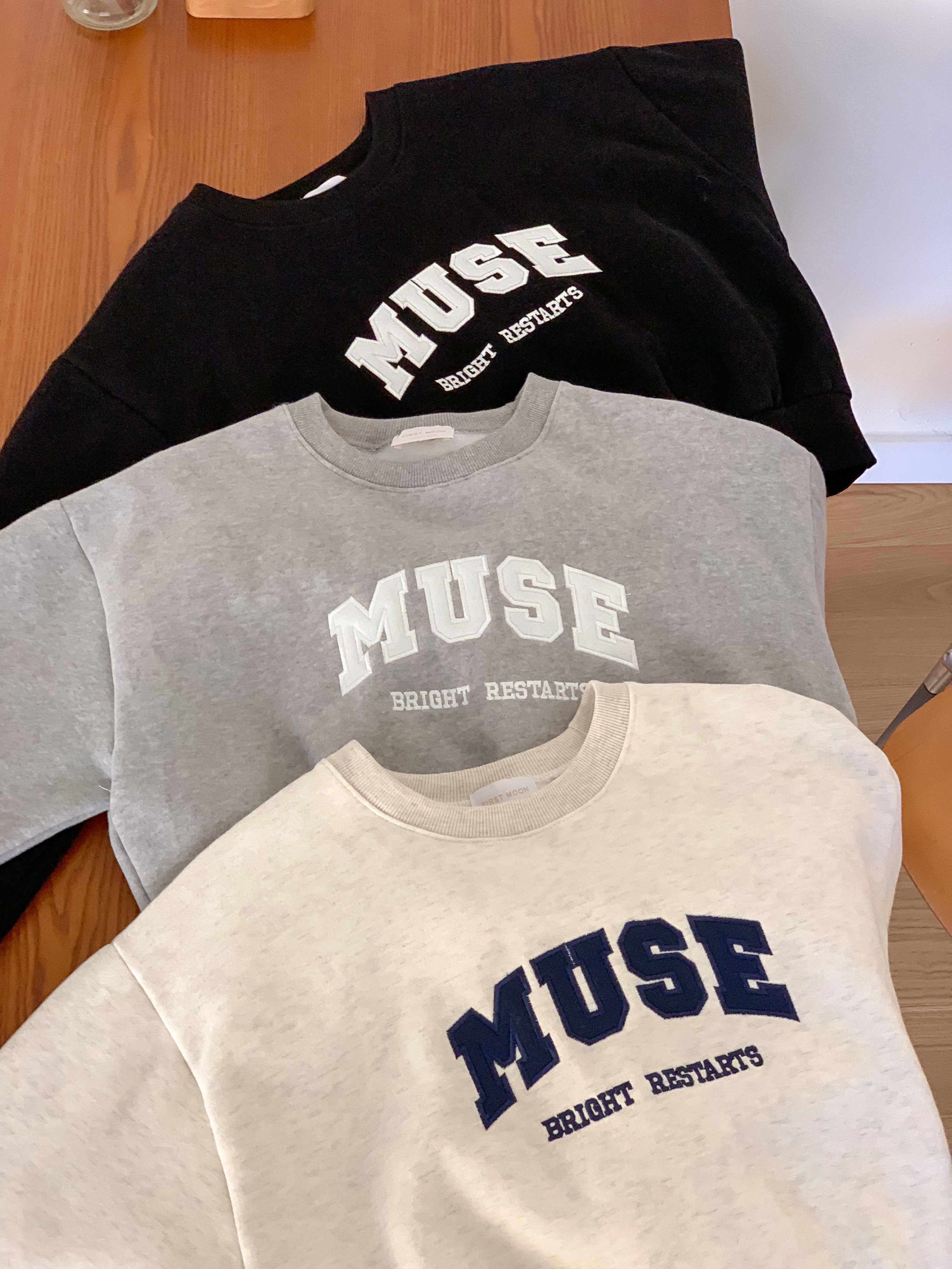 裏起毛MUSE刺繍ロゴルーズスウェット | 詳細画像2