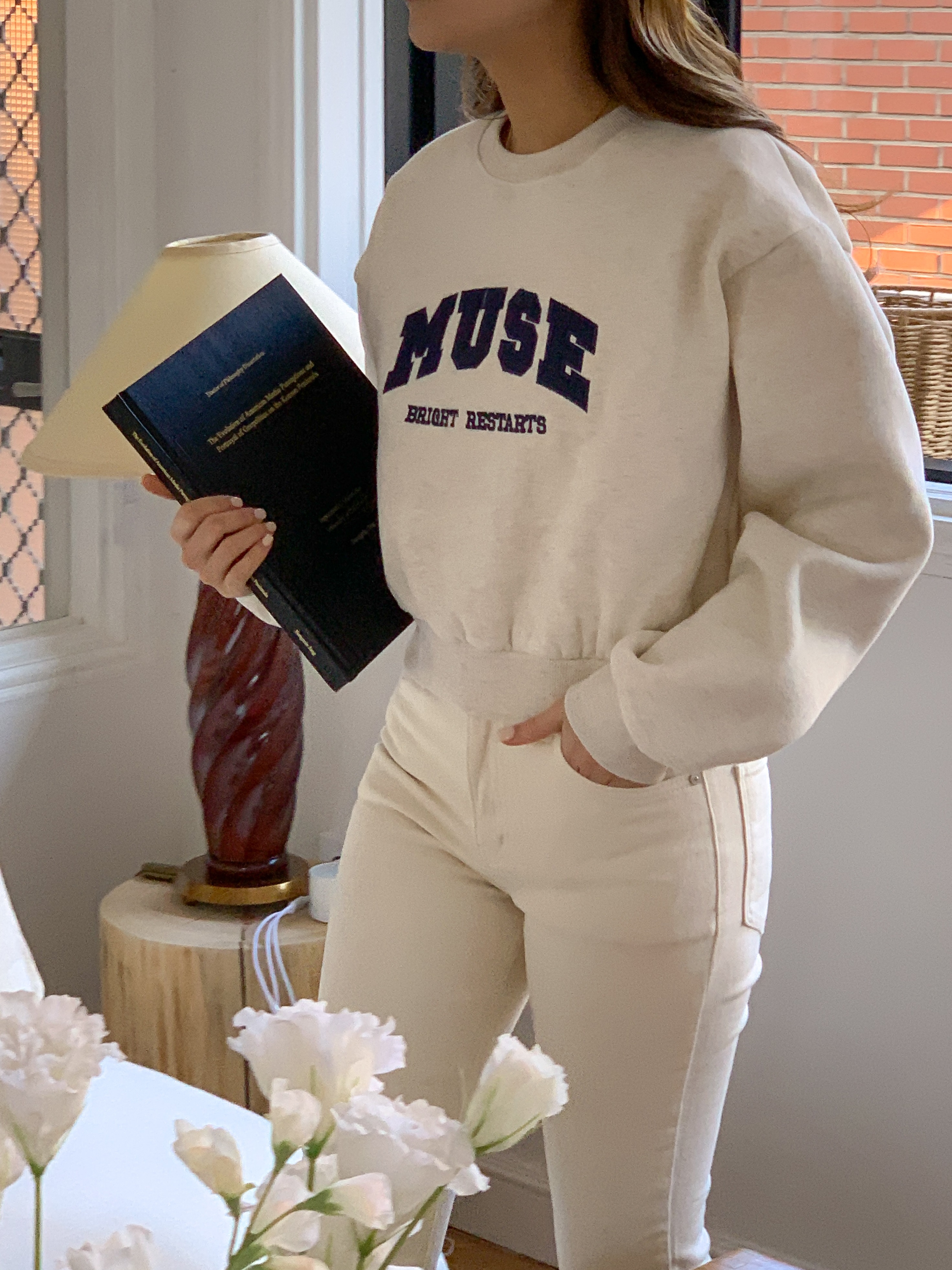 裏起毛MUSE刺繍ロゴルーズスウェット | 詳細画像7