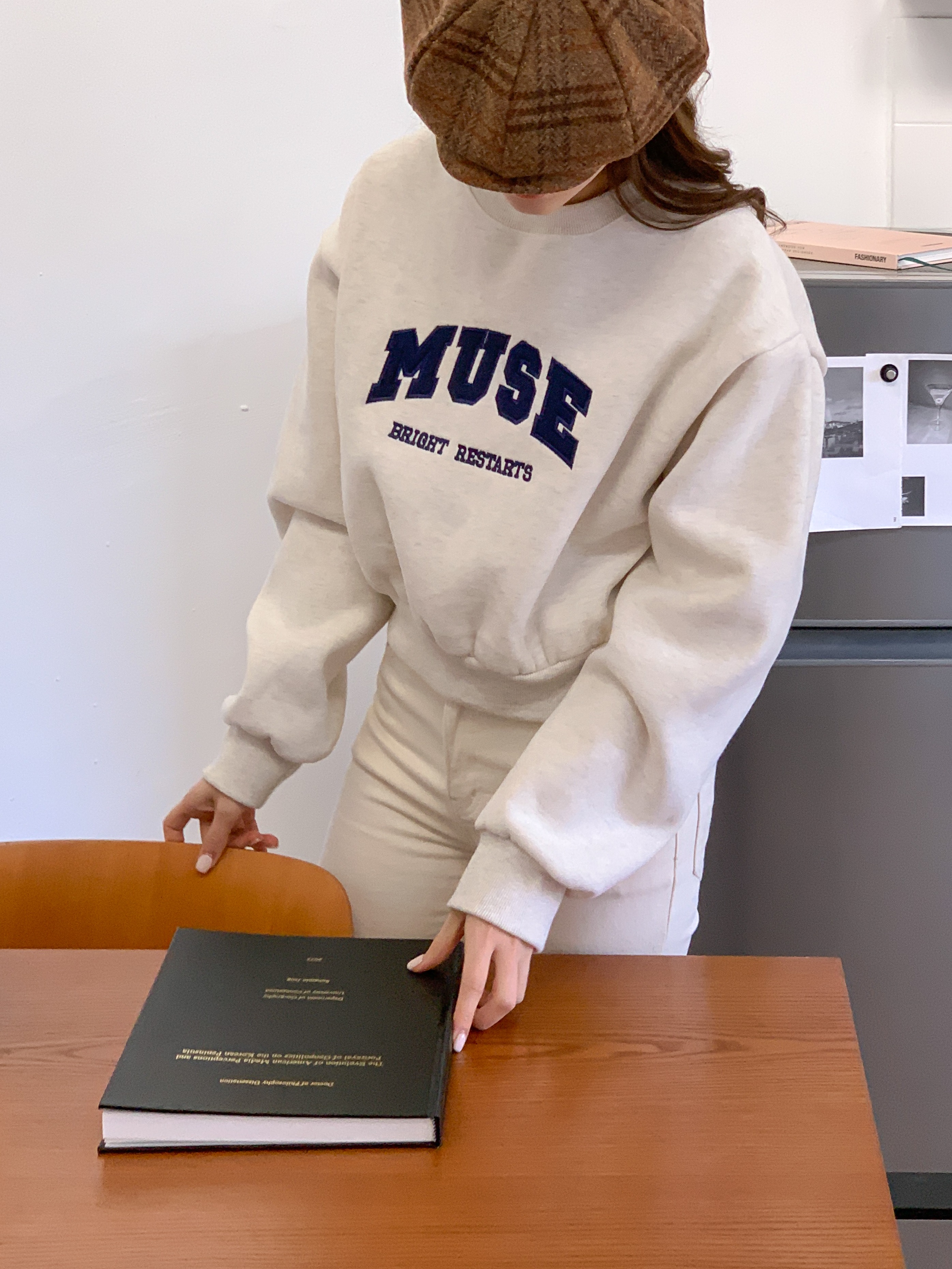 裏起毛MUSE刺繍ロゴルーズスウェット | 詳細画像9