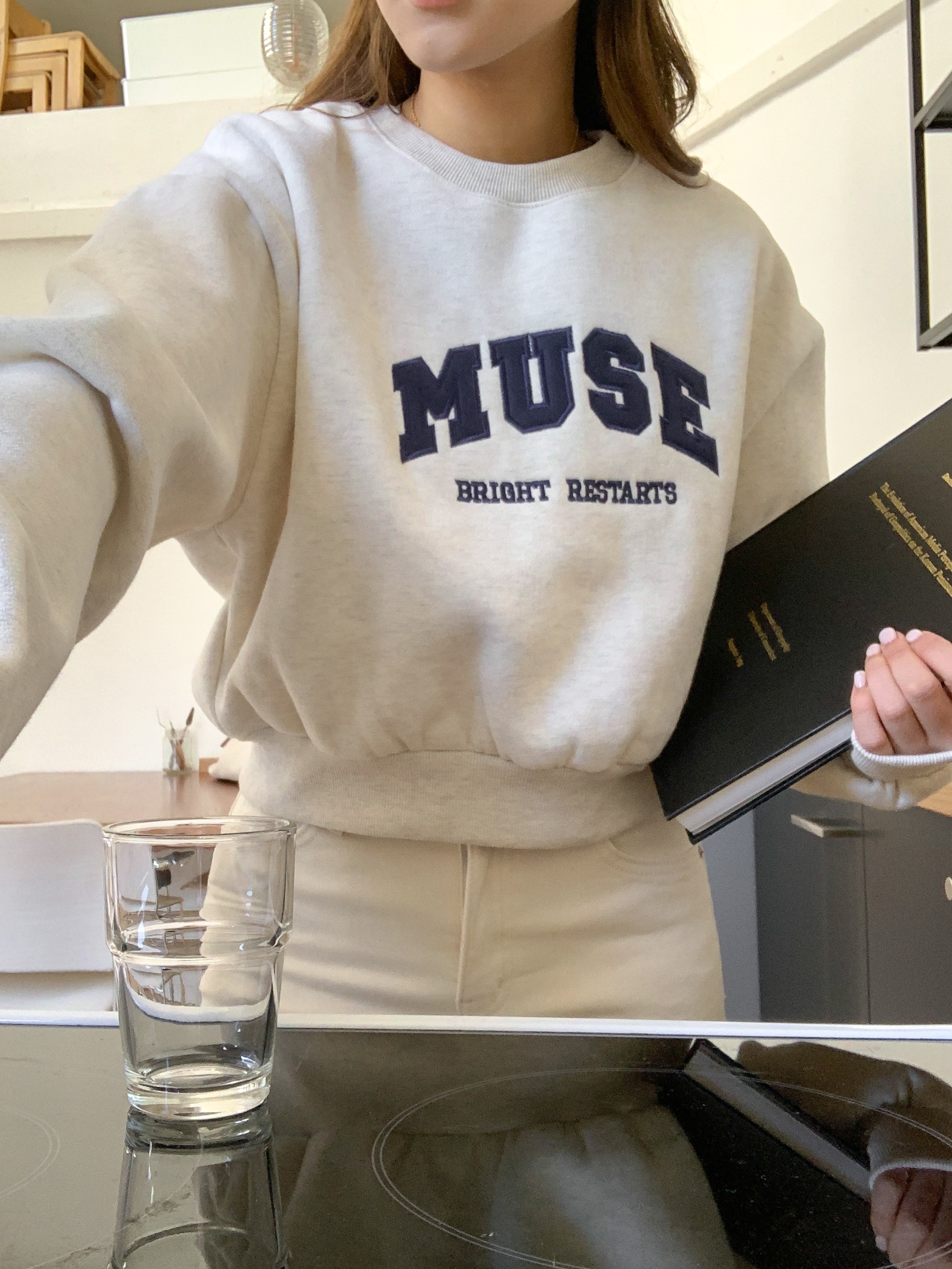 裏起毛MUSE刺繍ロゴルーズスウェット | 詳細画像10