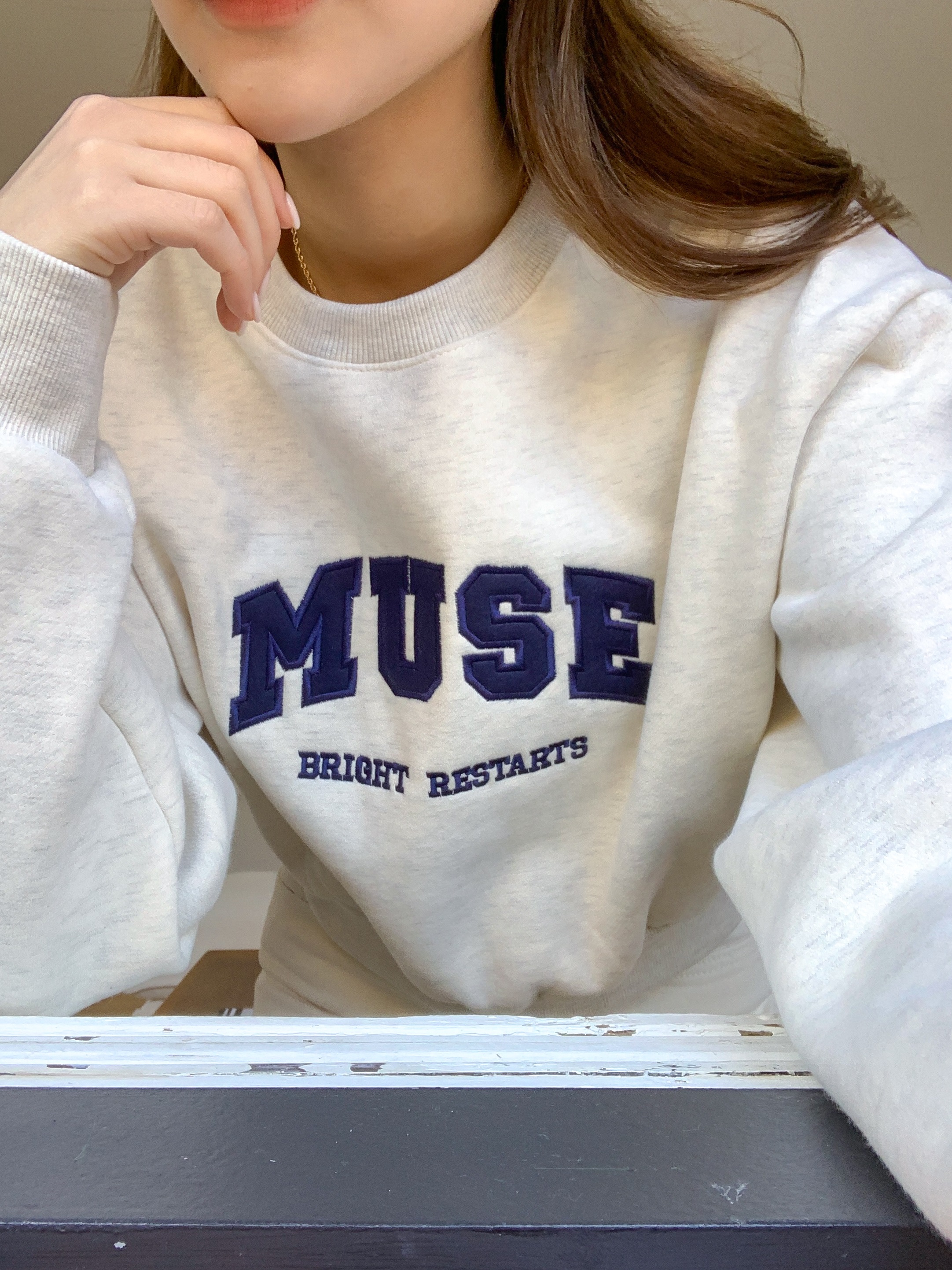 裏起毛MUSE刺繍ロゴルーズスウェット | 詳細画像11