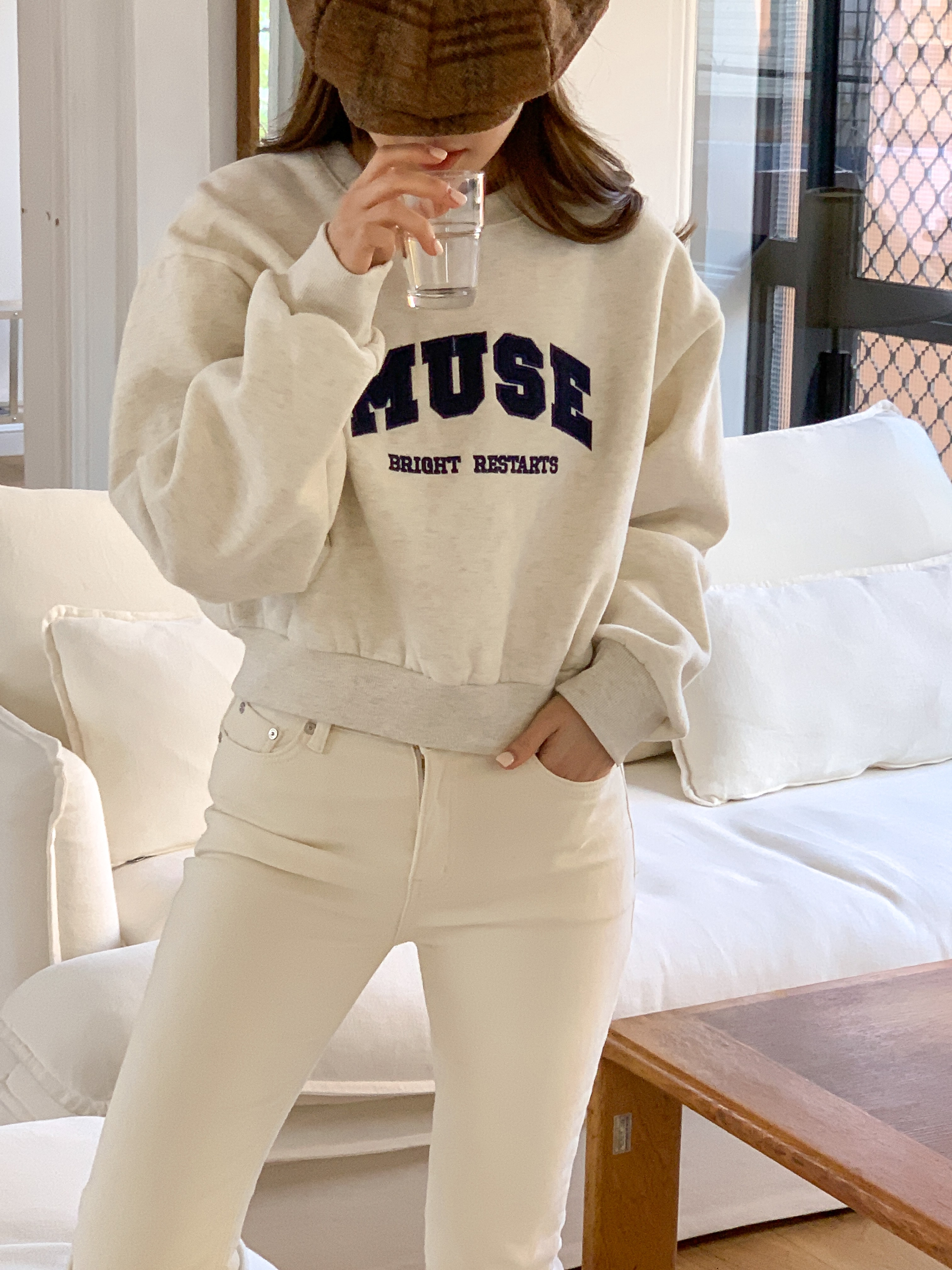 裏起毛MUSE刺繍ロゴルーズスウェット | 詳細画像13