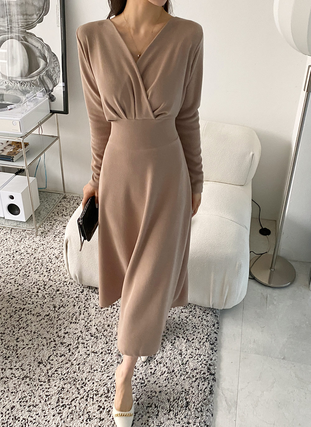 ZARA - 11 ZARA ギャザー カシュクール ワンピース Sの通販 by