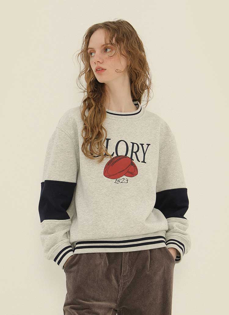 裏起毛GLORY配色スウェット | レディースファッション通販 - DHOLIC