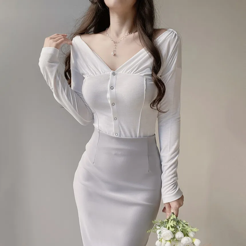 ミディタイトスカート | mirangmirang | 詳細画像6