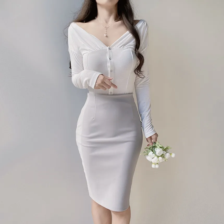 ミディタイトスカート | mirangmirang | 詳細画像8