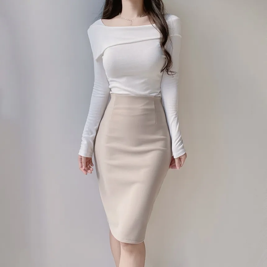 ミディタイトスカート | mirangmirang | 詳細画像13