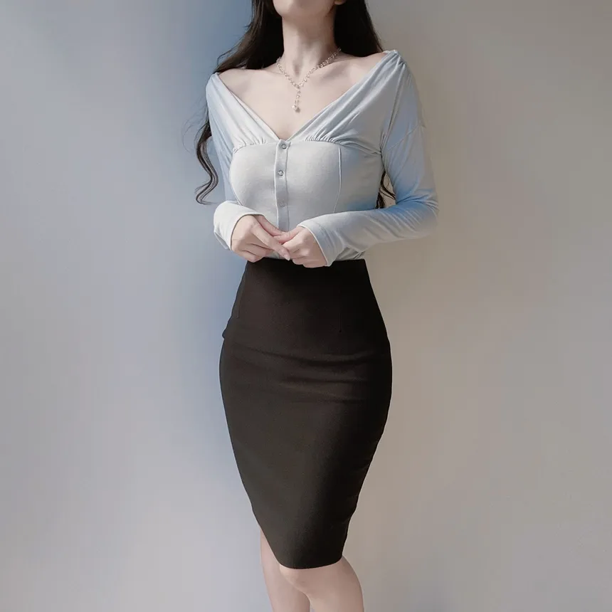 ミディタイトスカート | mirangmirang | 詳細画像35