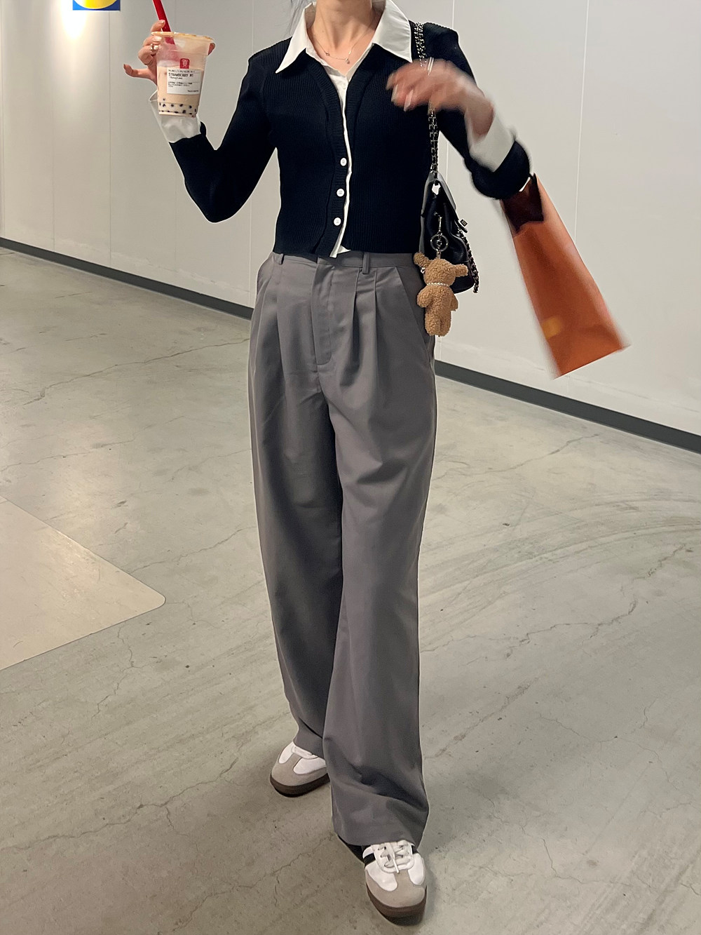 シャツレイヤード風リブニット | 詳細画像5