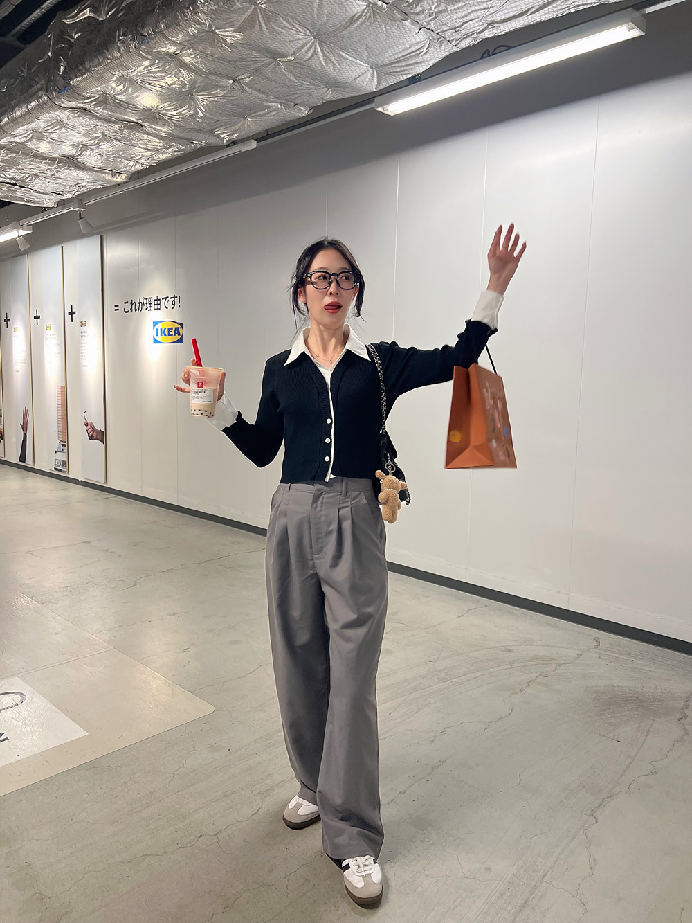 シャツレイヤード風リブニット | 詳細画像6