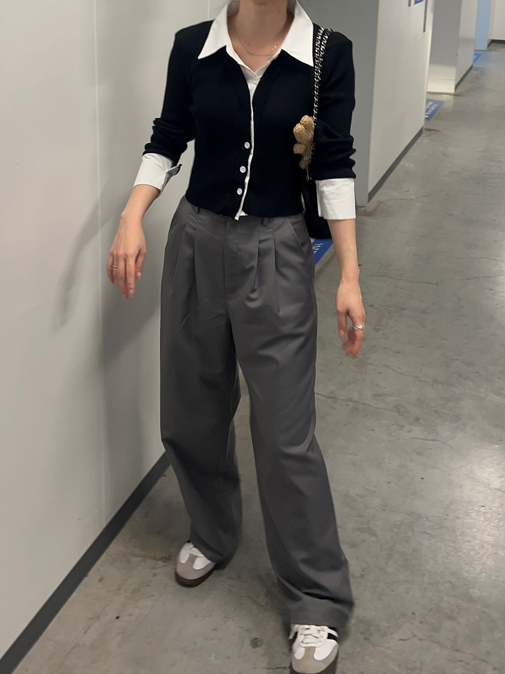 シャツレイヤード風リブニット | 詳細画像7