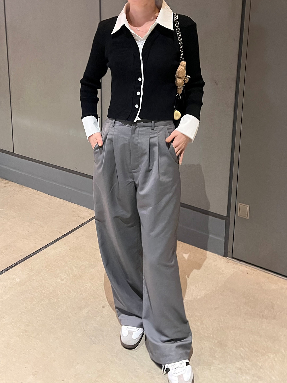 シャツレイヤード風リブニット | 詳細画像13