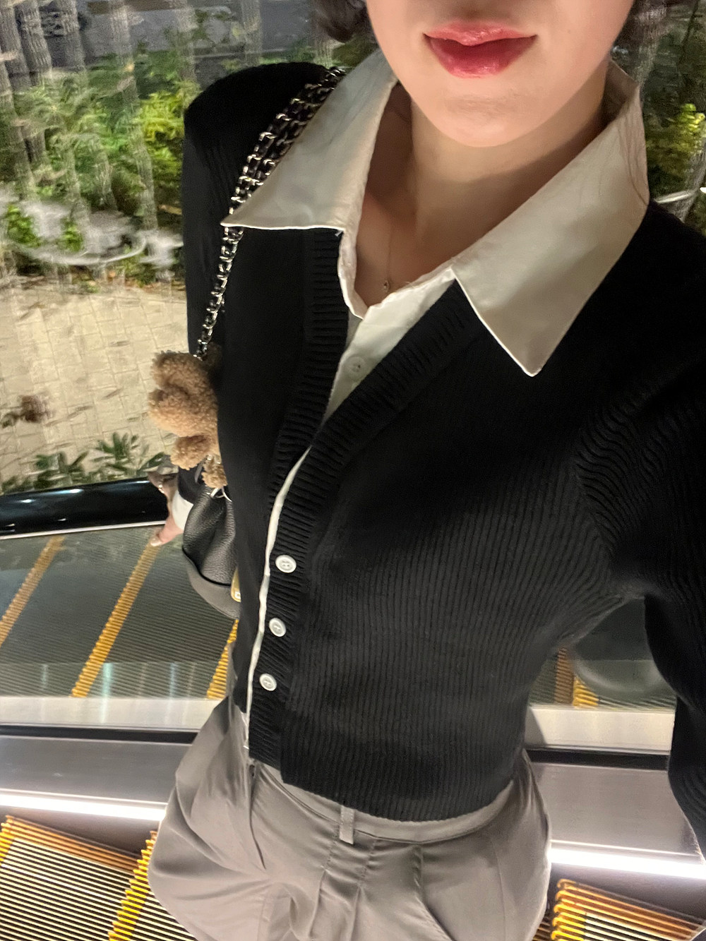 シャツレイヤード風リブニット | 詳細画像15