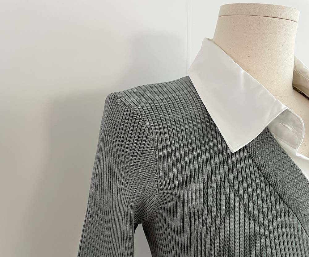 シャツレイヤード風リブニット | 詳細画像29