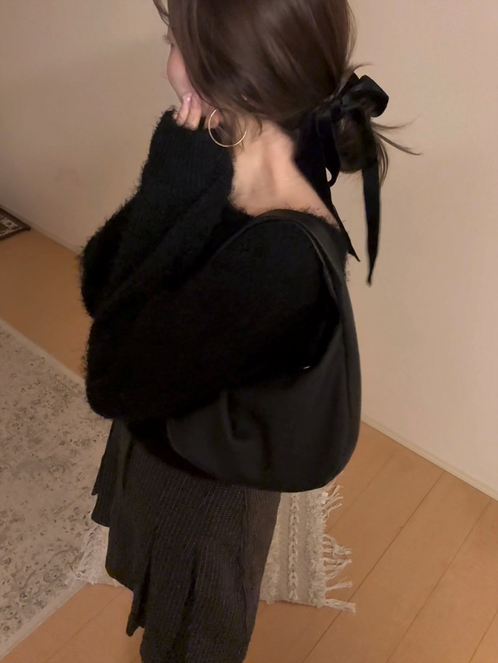 ウール混チェックタックミニスカート | 詳細画像3