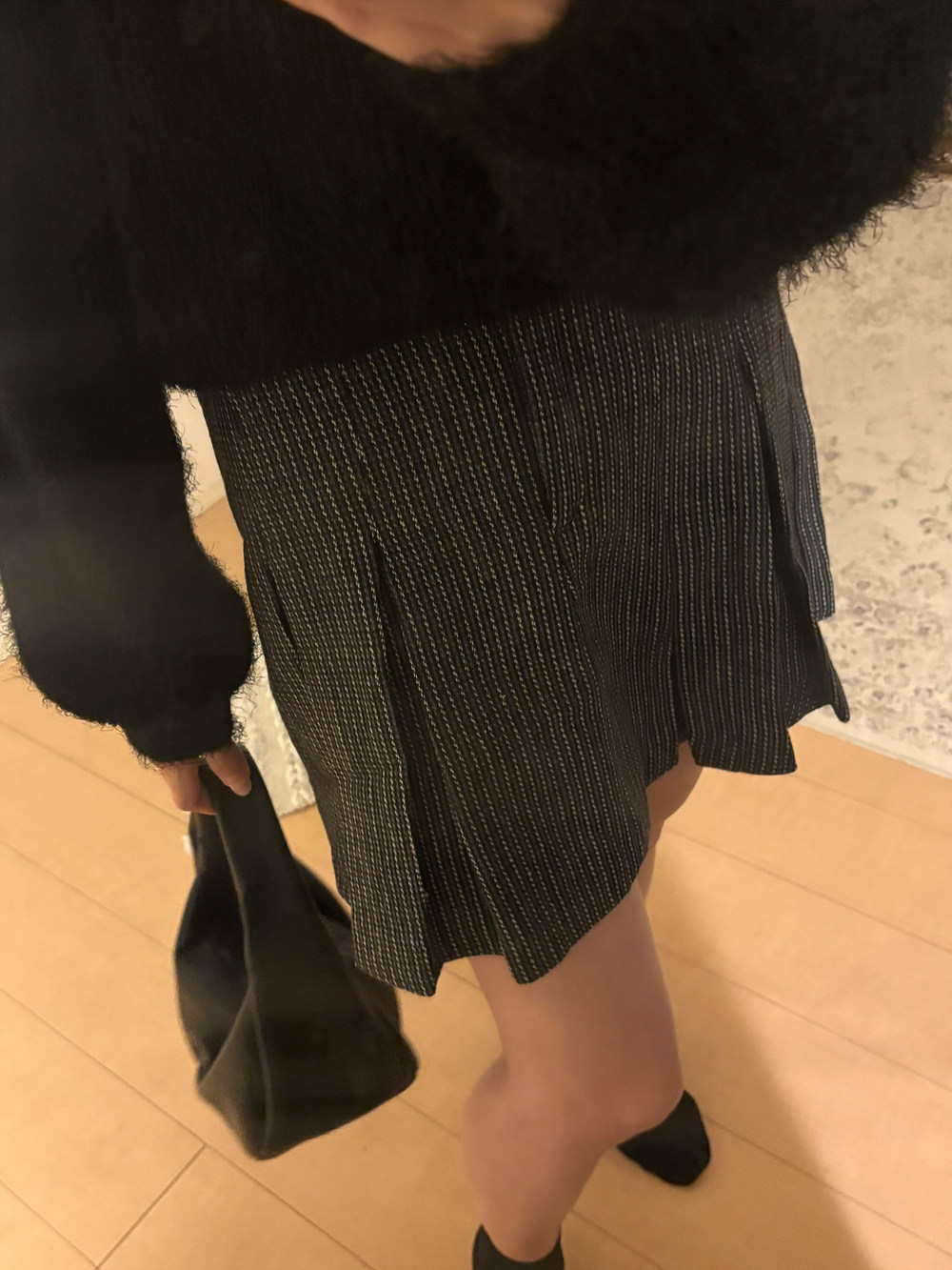 ウール混チェックタックミニスカート | 詳細画像10