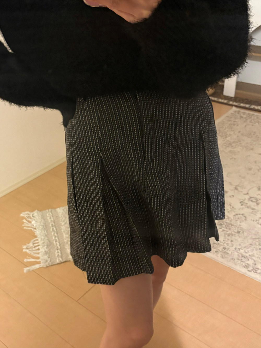 ウール混チェックタックミニスカート | 詳細画像11