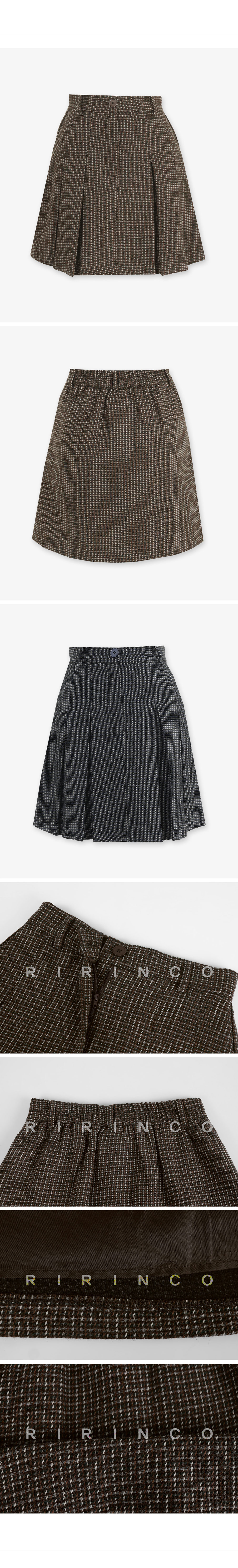 ウール混チェックタックミニスカート | 詳細画像19