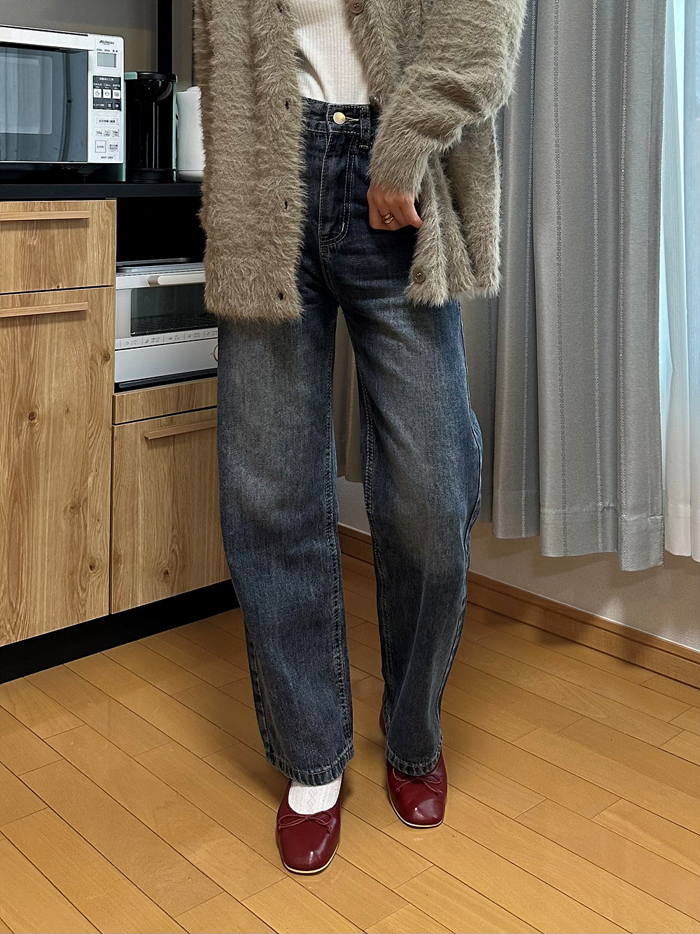 2TYPEハイウエストストレートデニムパンツ | 詳細画像10