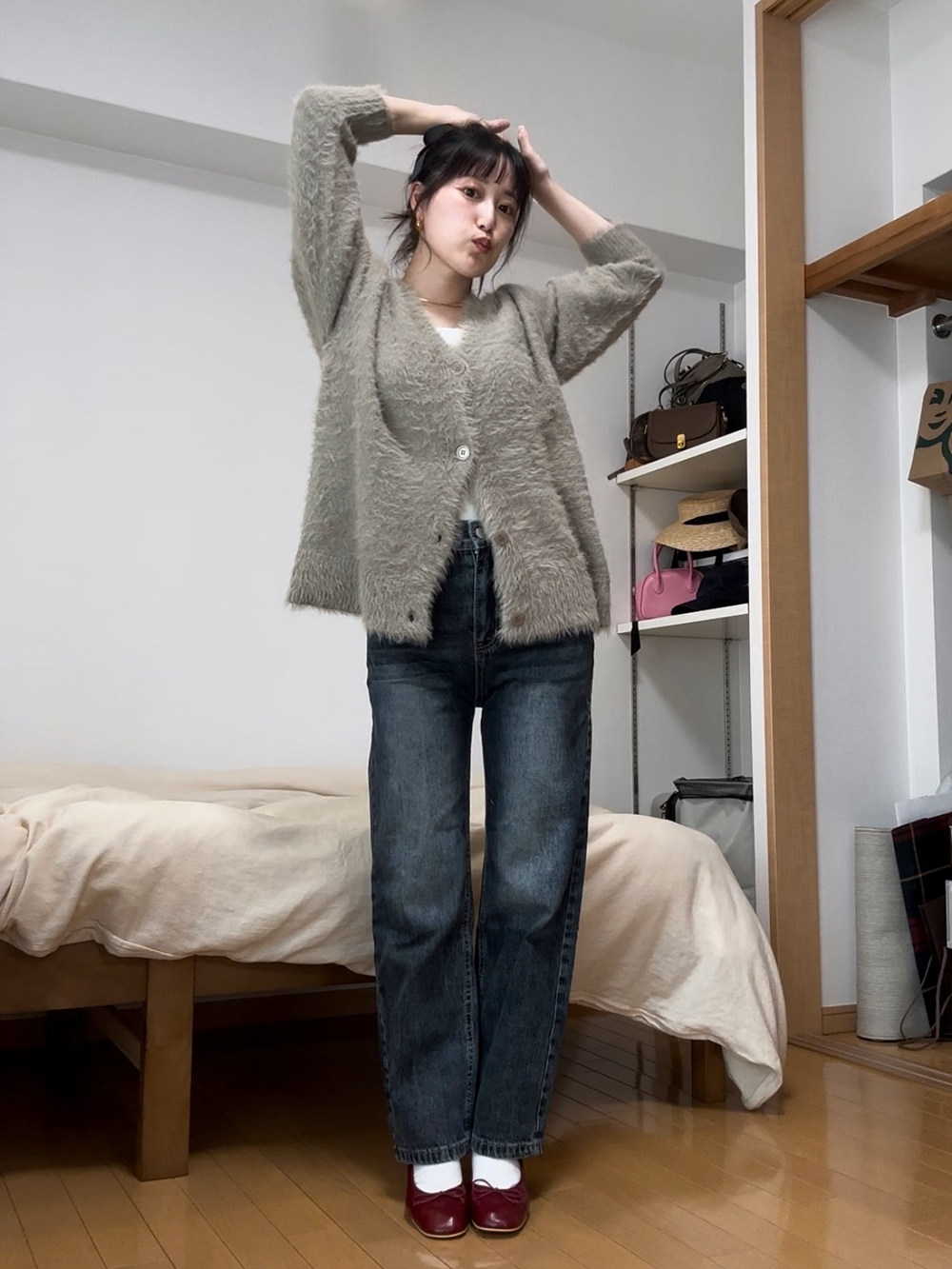 2TYPEハイウエストストレートデニムパンツ | 詳細画像13