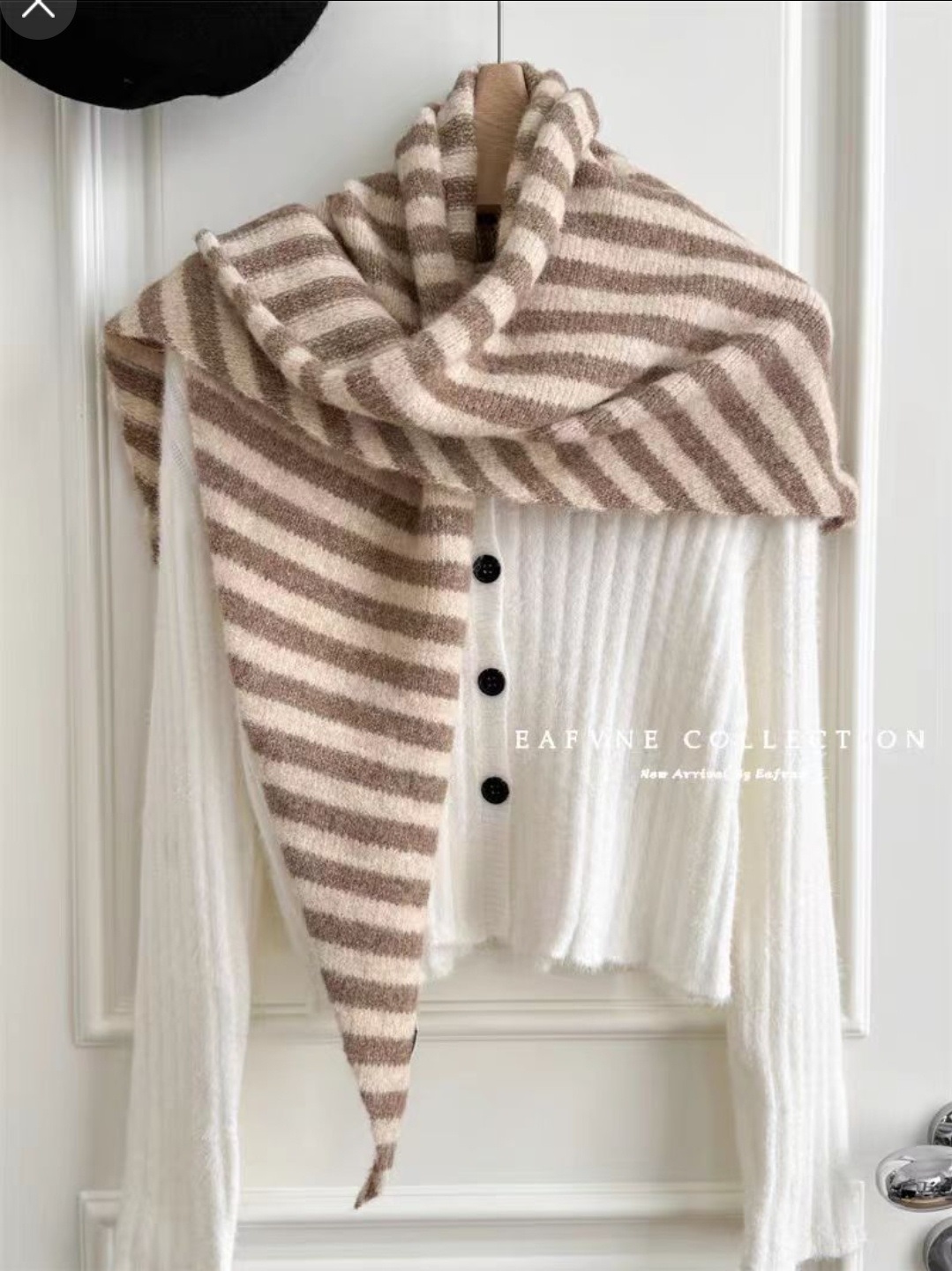 ウール混ニットボーダーマフラー | 詳細画像4