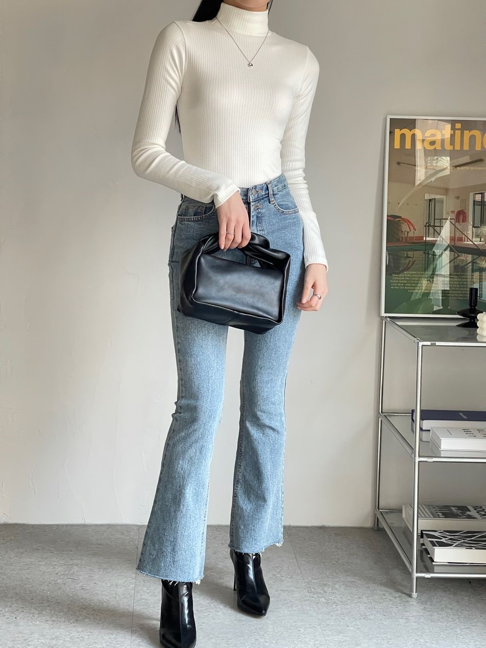 ハーフネックスリム長袖Tシャツ | 詳細画像2