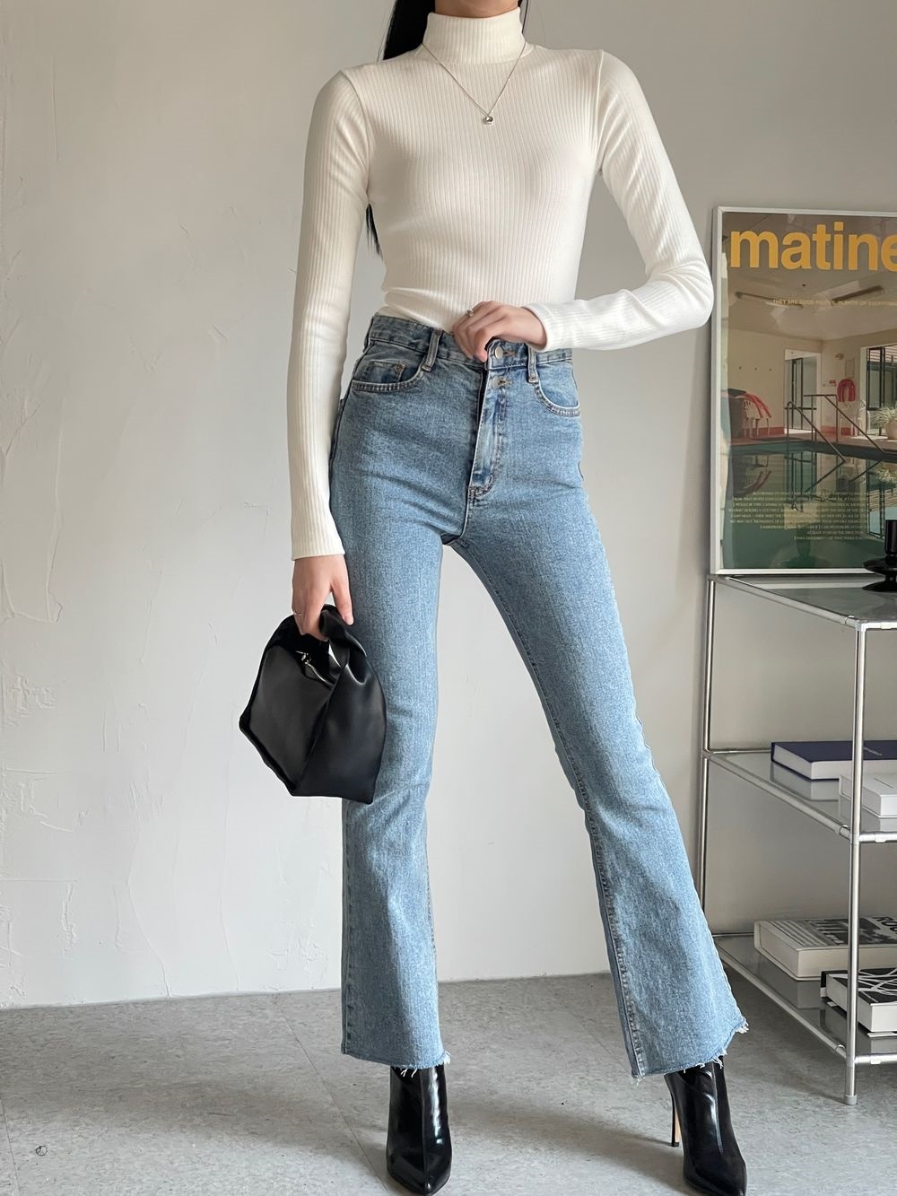 ハーフネックスリム長袖Tシャツ | 詳細画像3