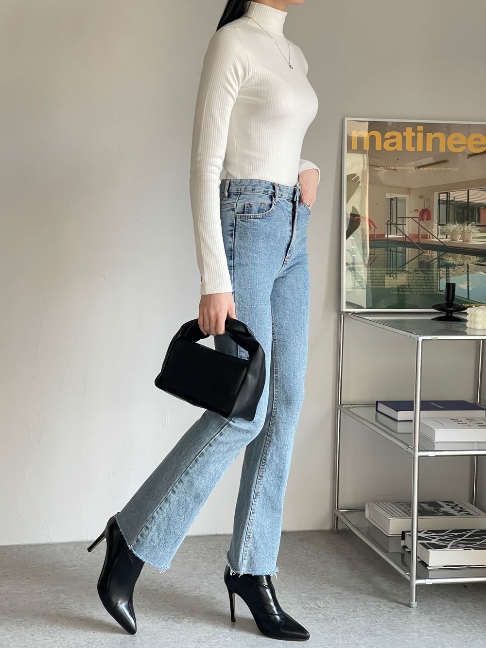 ハーフネックスリム長袖Tシャツ | 詳細画像4