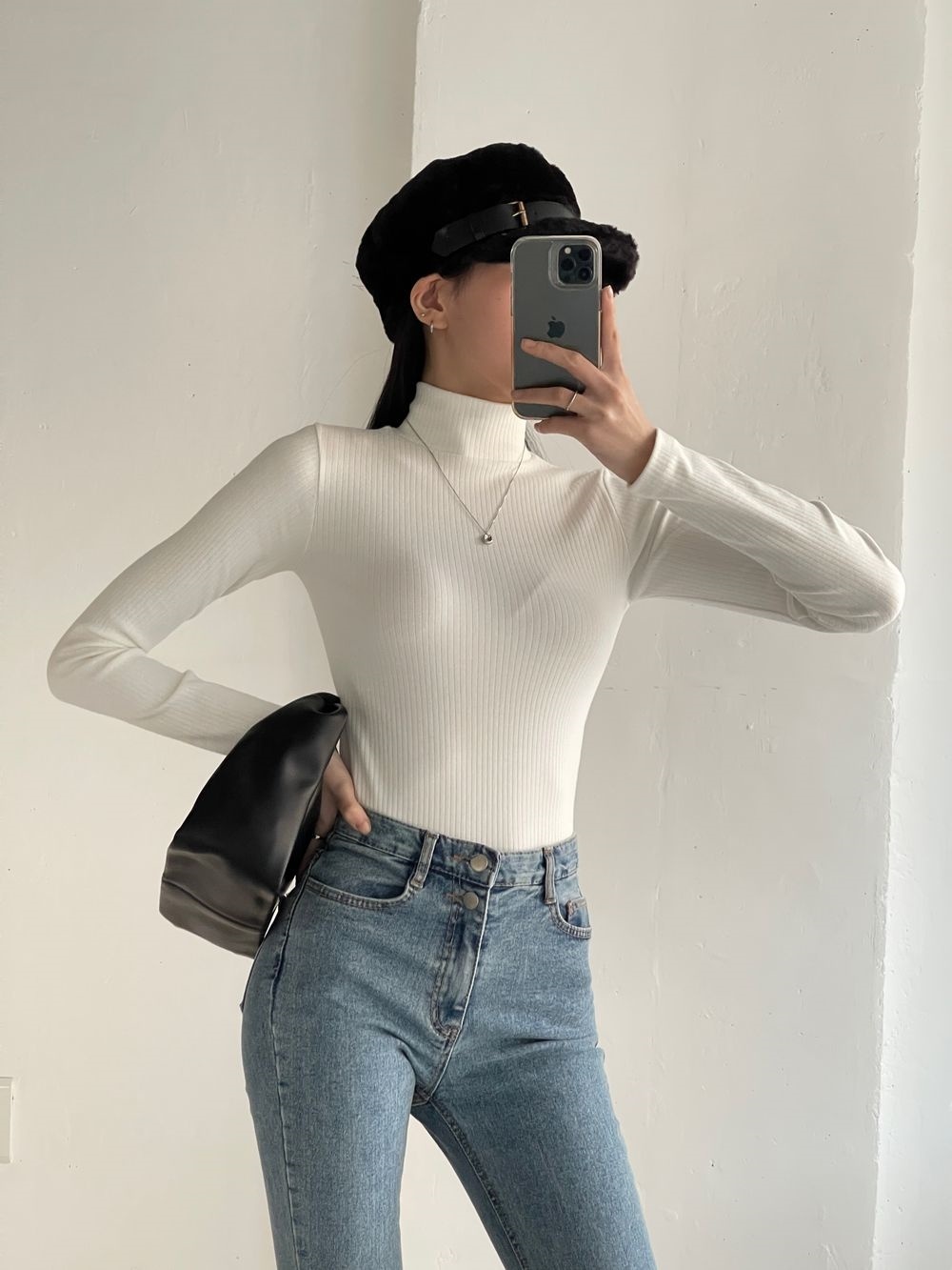 ハーフネックスリム長袖Tシャツ | 詳細画像6