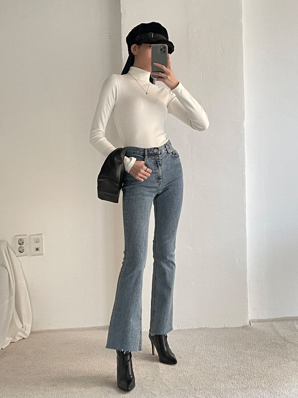 ハーフネックスリム長袖Tシャツ | 詳細画像7