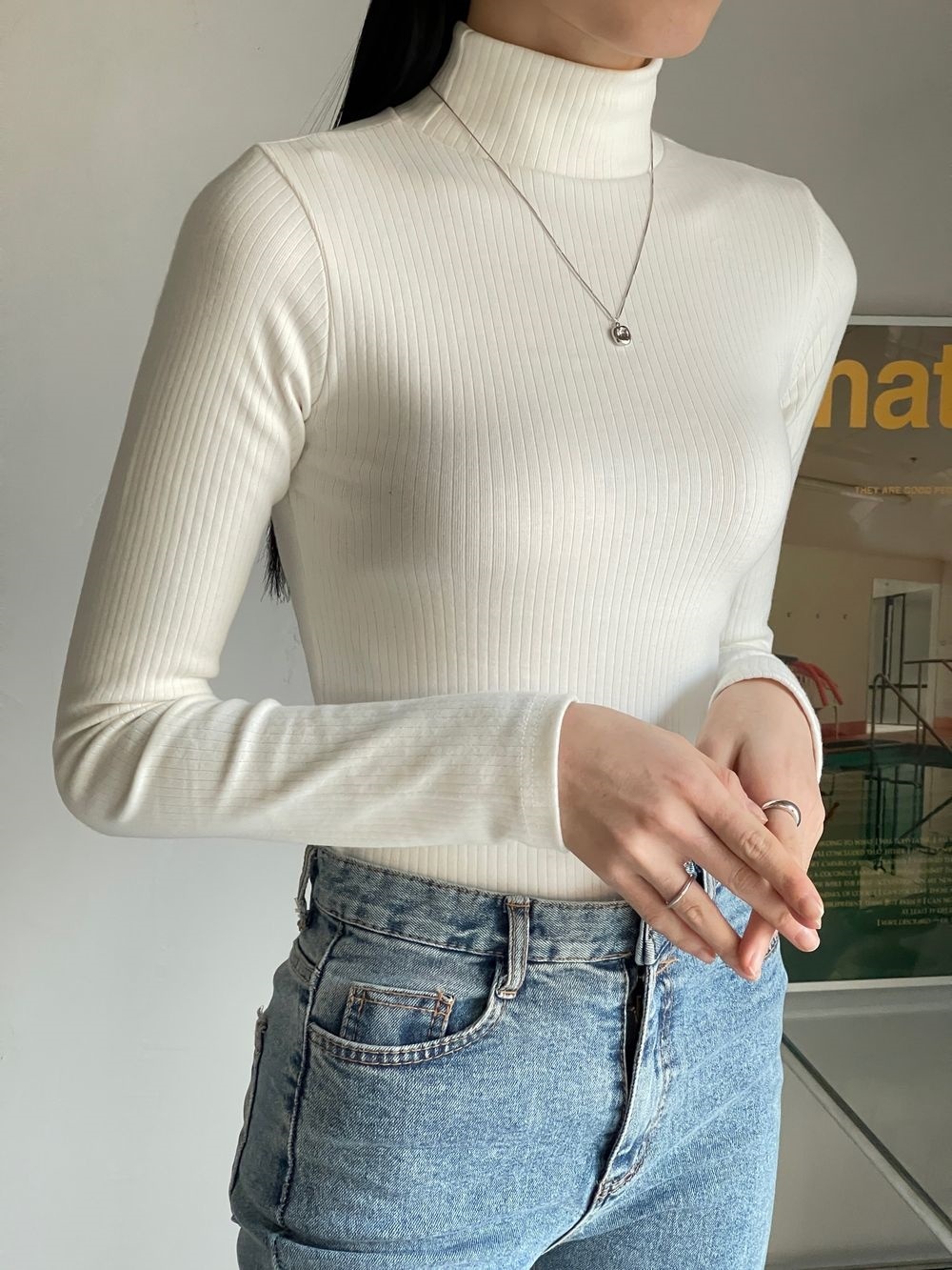 ハーフネックスリム長袖Tシャツ | 詳細画像8