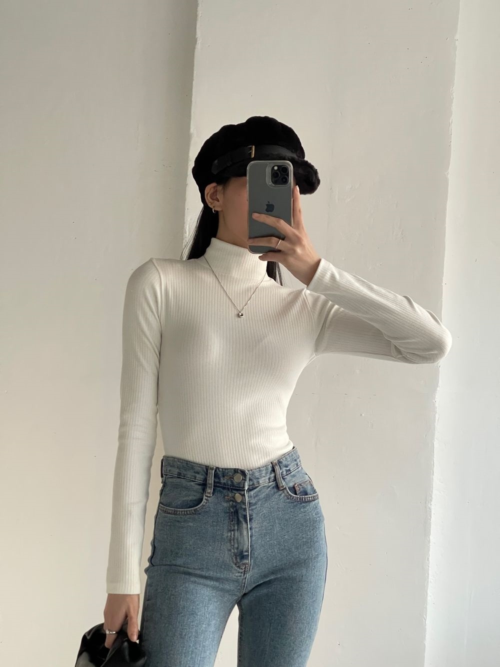 ハーフネックスリム長袖Tシャツ | 詳細画像11