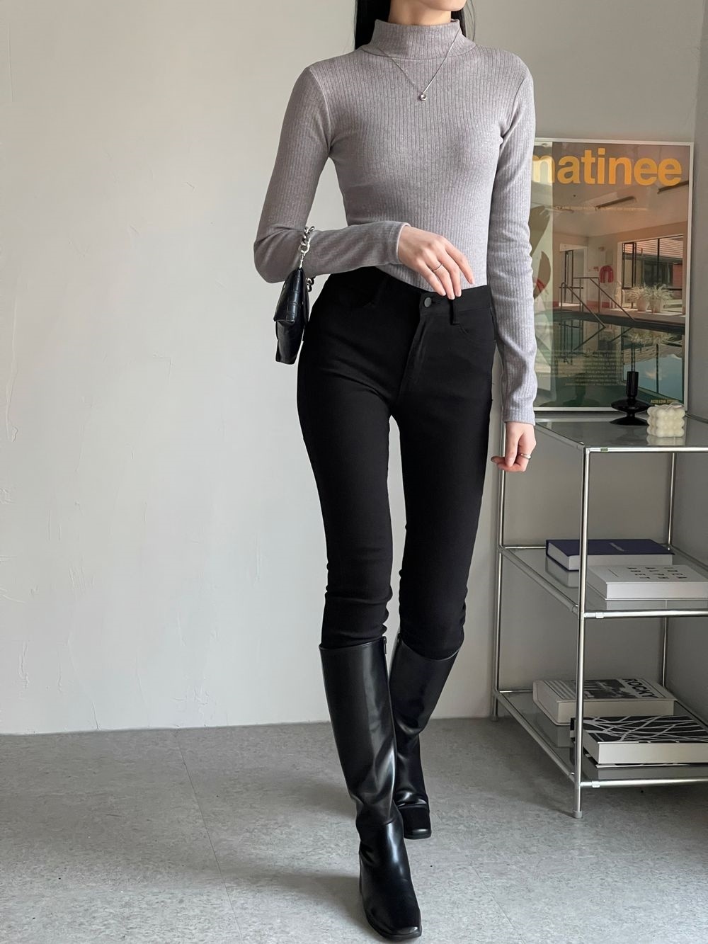 ハーフネックスリム長袖Tシャツ | 詳細画像16