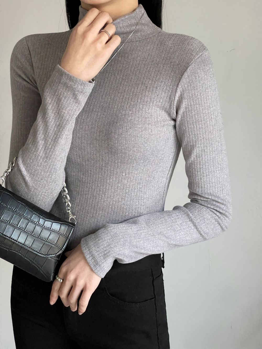 ハーフネックスリム長袖Tシャツ | 詳細画像41