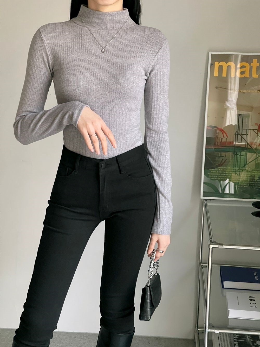 ハーフネックスリム長袖Tシャツ | 詳細画像40