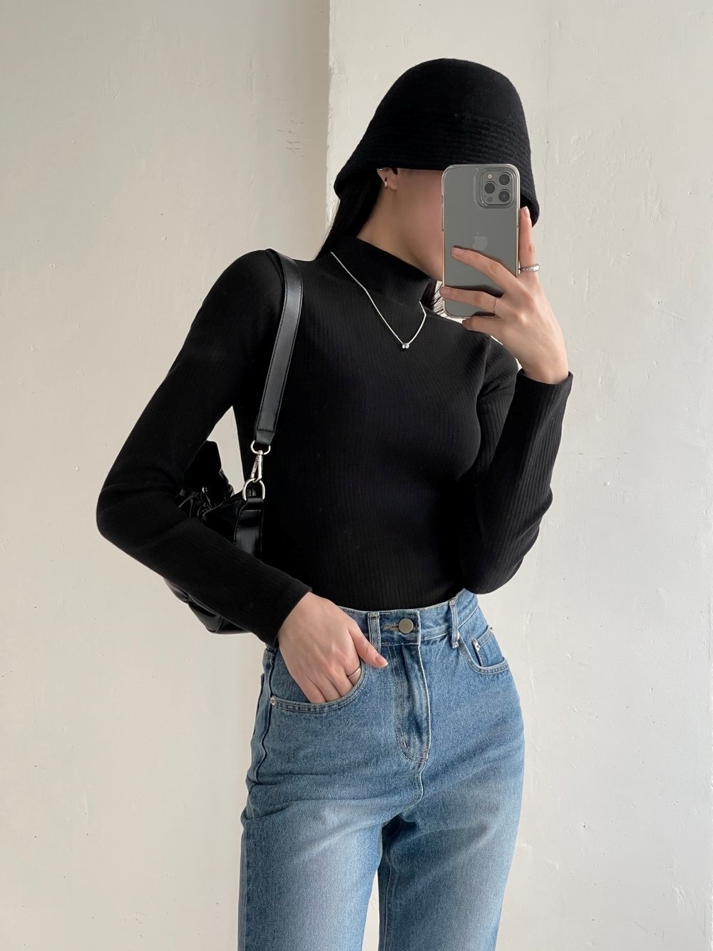 ハーフネックスリム長袖Tシャツ | 詳細画像25