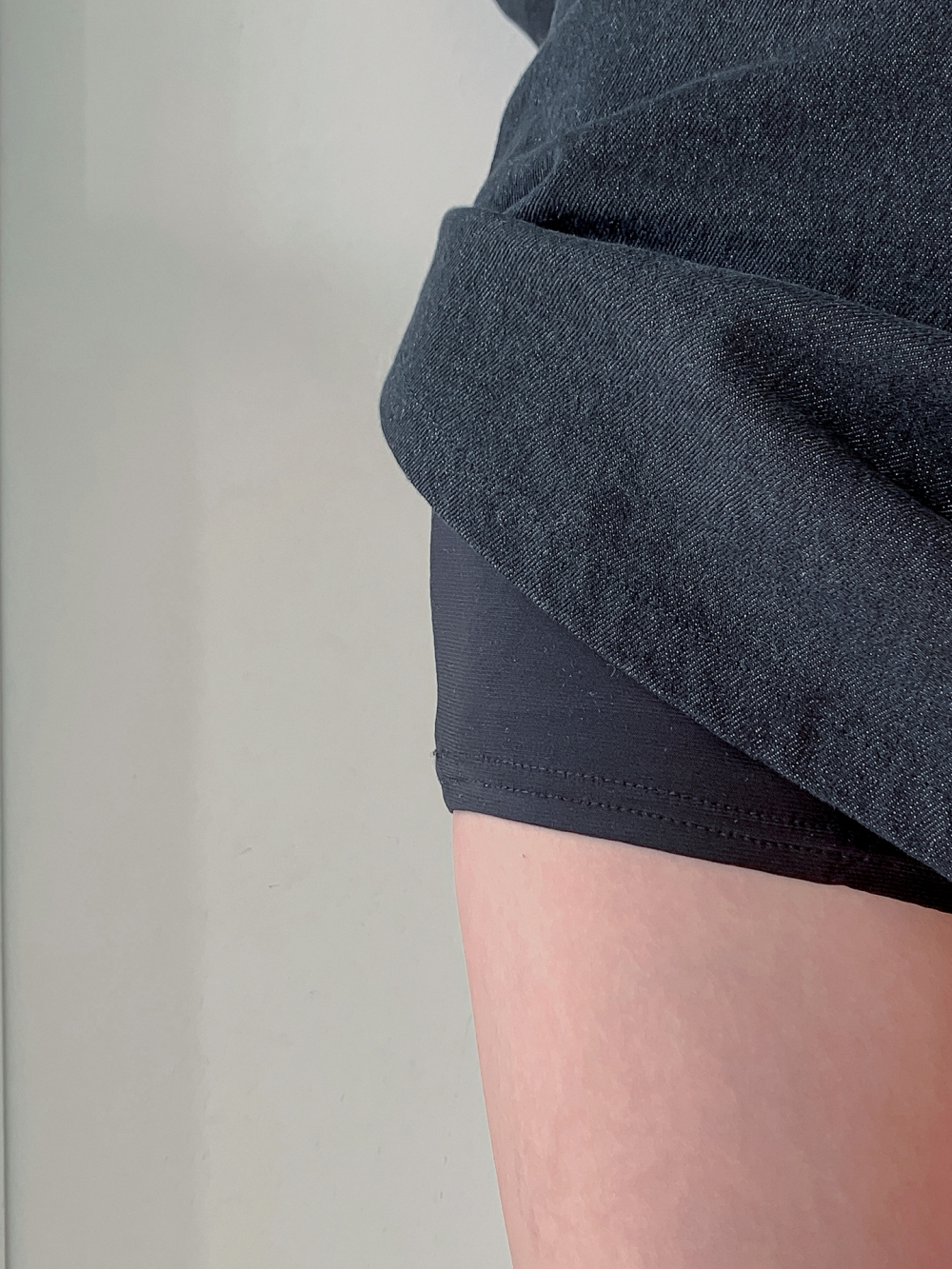 パンツ裏地デニムプリーツミニスカートSET | 詳細画像23