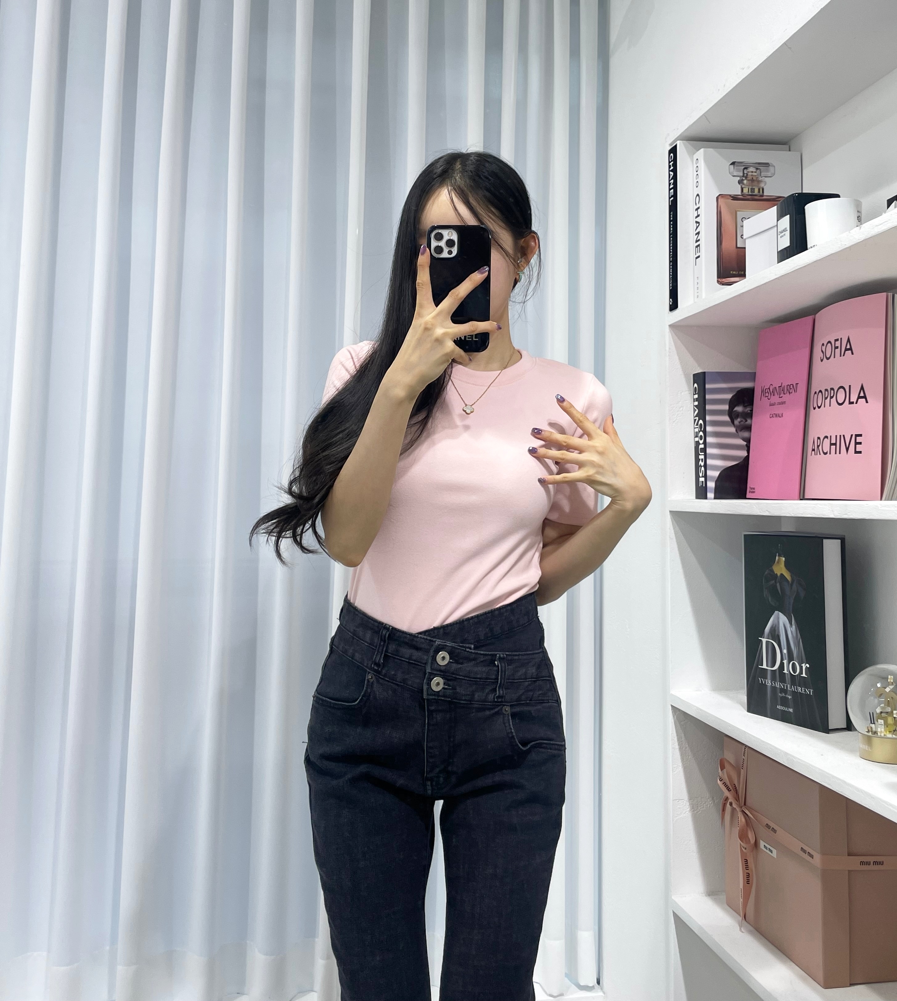 起毛半袖スリムTシャツ | 詳細画像14