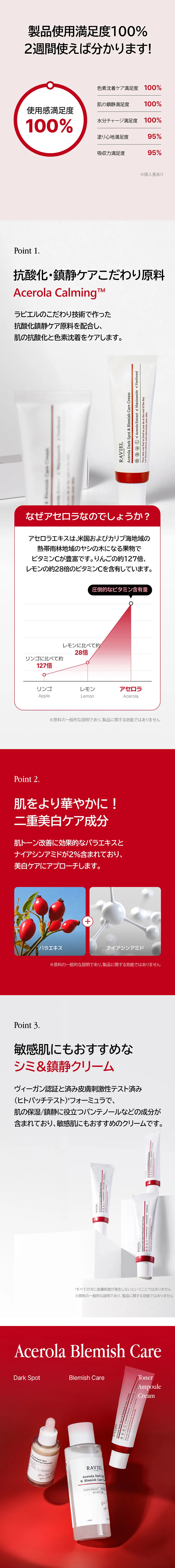 [ラビエル] アセロラダークスポット&ブレミッシュケアクリーム | 詳細画像3