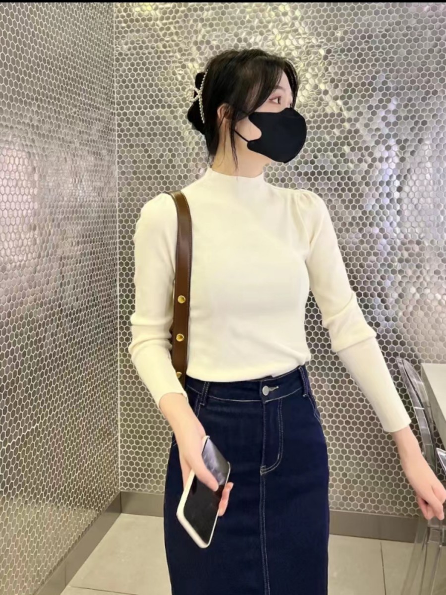 モックネックパフスリーブニット | 詳細画像8