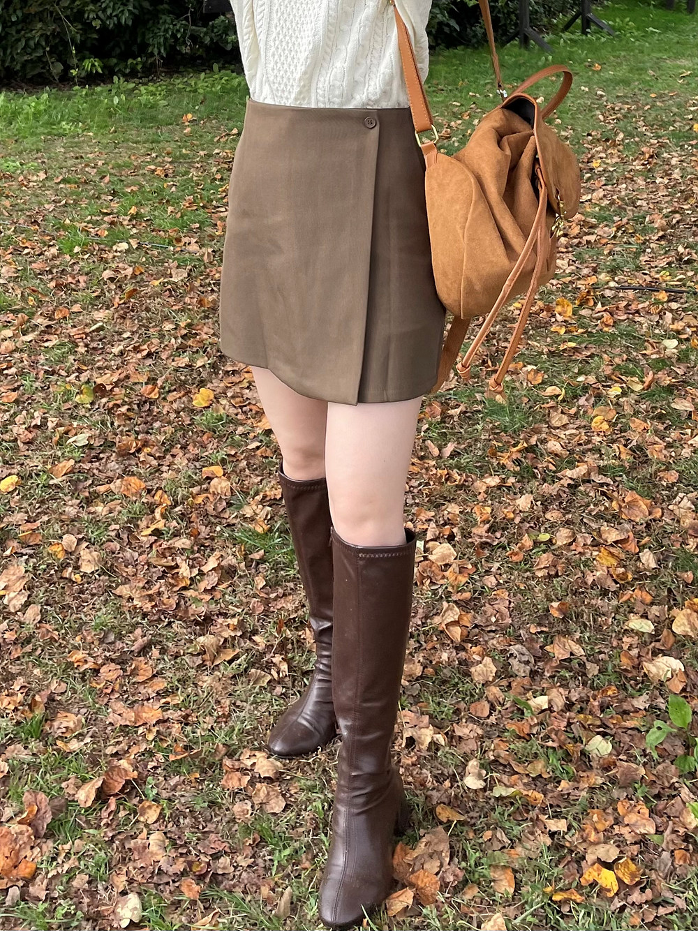 パンツ裏地ボタンラップ調ミニスカート | 詳細画像2