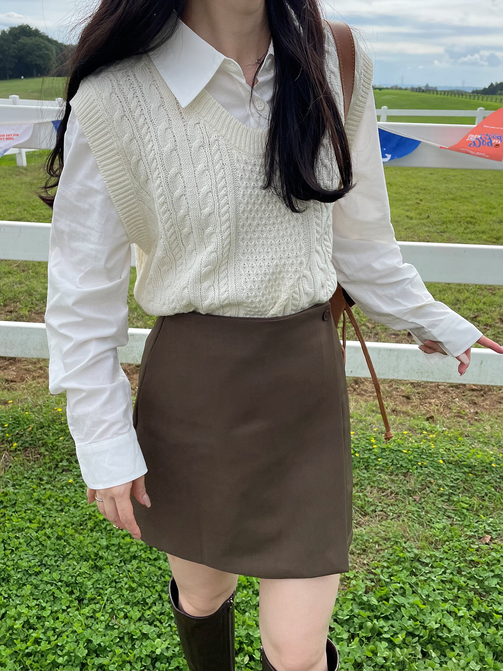 パンツ裏地ボタンラップ調ミニスカート | 詳細画像14