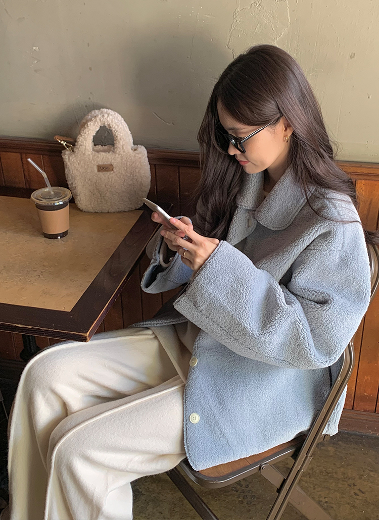 A.P.C. GOLF ボアジャケット ハーフジップ　美品　冬用　アウター 楽天市場】ハーフジップ ボア（レディースファッション）の通販